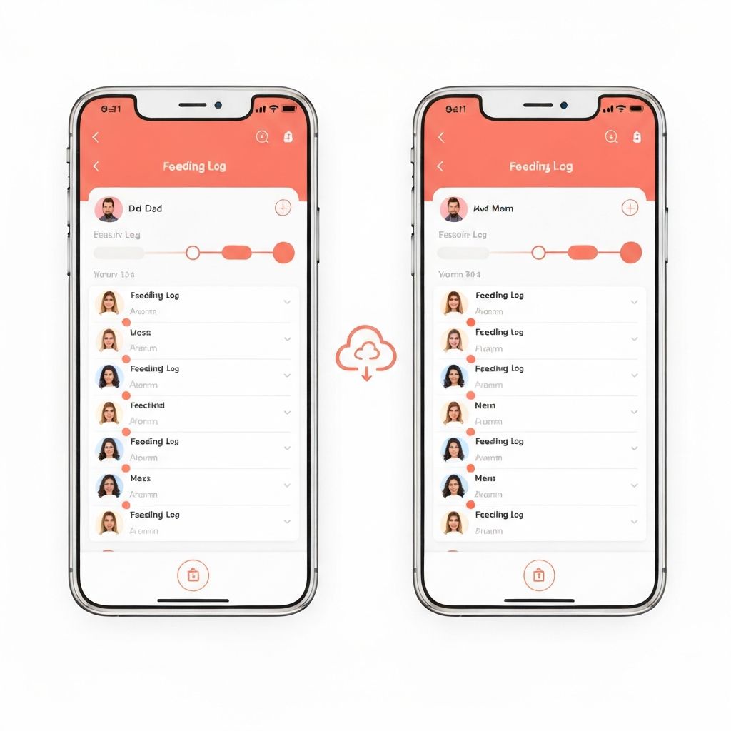 Real-time sync between family devices